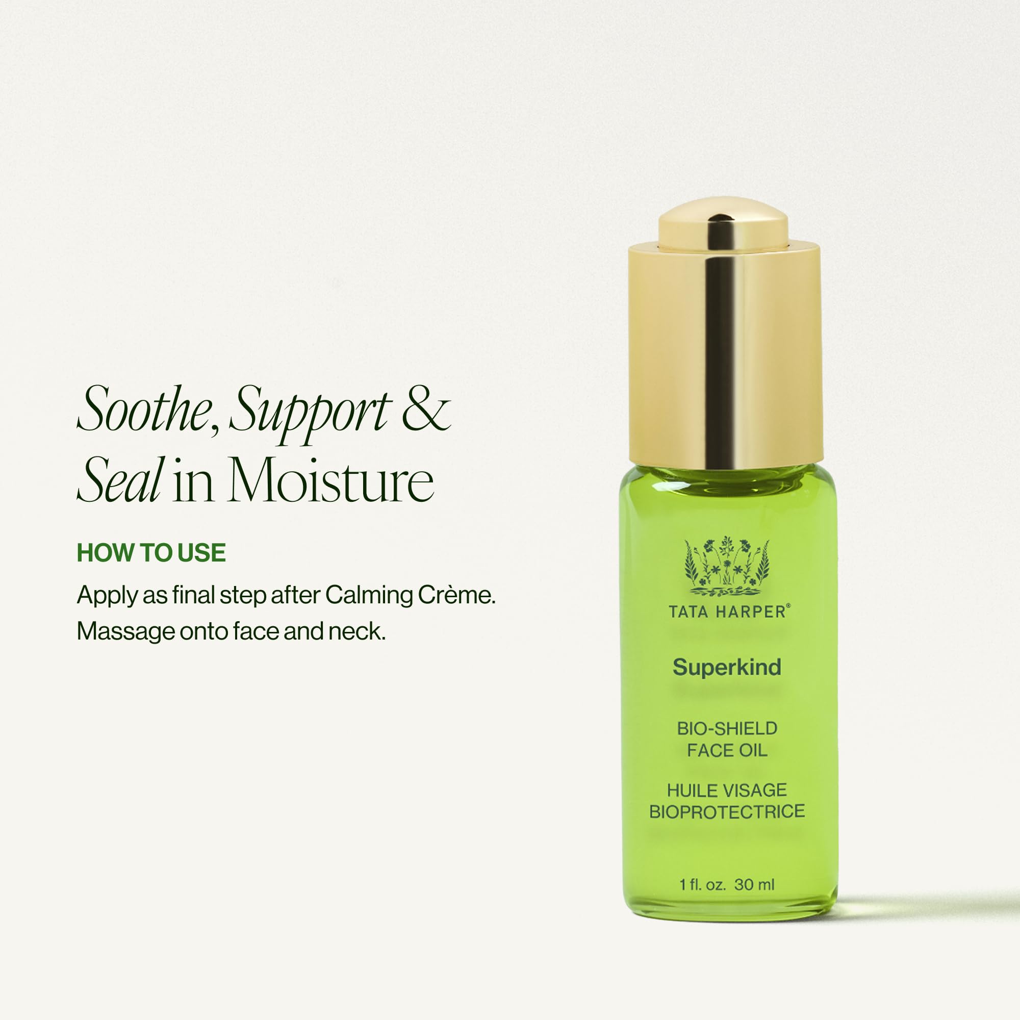Tata Harper Bio-Shield Face Oil For Reactive Skin, 30ml