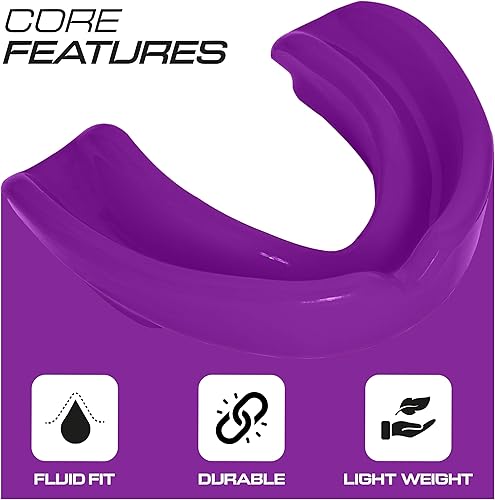 Miniatura 2 de Protector bucal deportivo para niños, jóvenes, niñas, niños y adolescentes con estuche (sin BPA) para boxeo, artes marciales, karate de artes