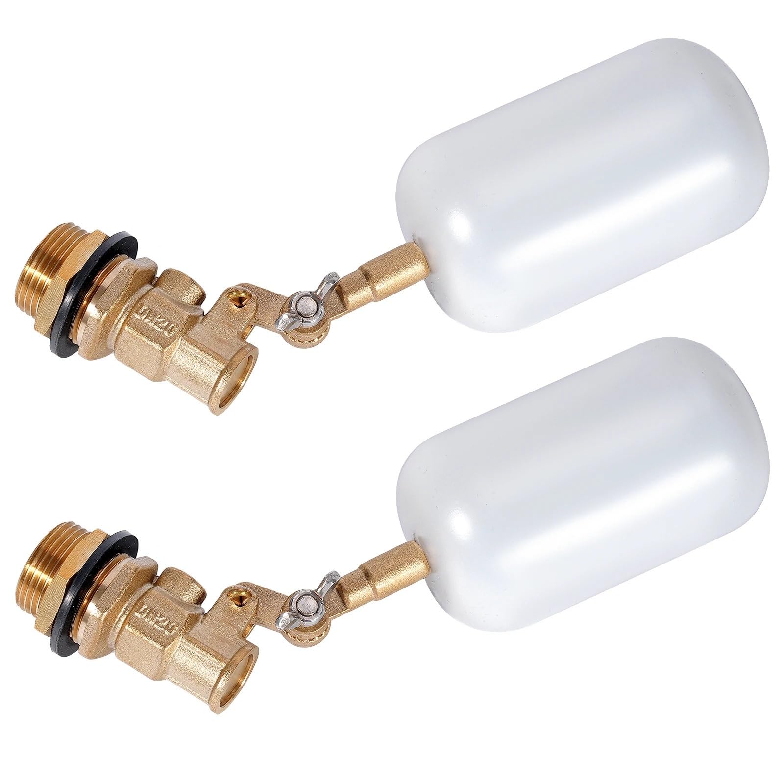Vaeltor Men's Dn20 1/2 Inch 3/4 Inch Copper Float Ball Valve Float Ball Valve Copper Material Water Tank Valve Accessories(Dn20)