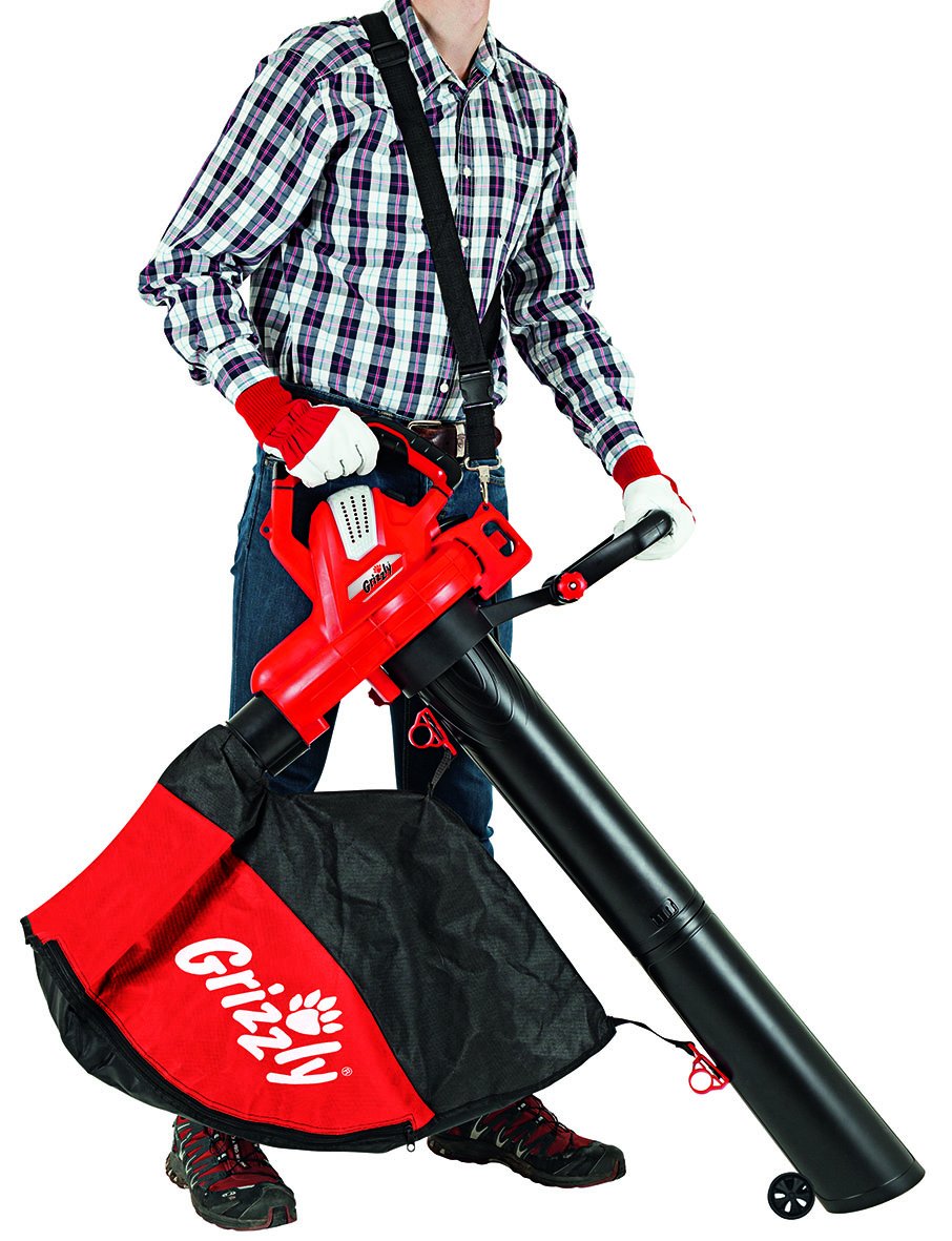 Sac Collecteur 45L Pour Aspirateur/Souffleur Grizzly Els 3027 E - Avec Support Et Fermeture