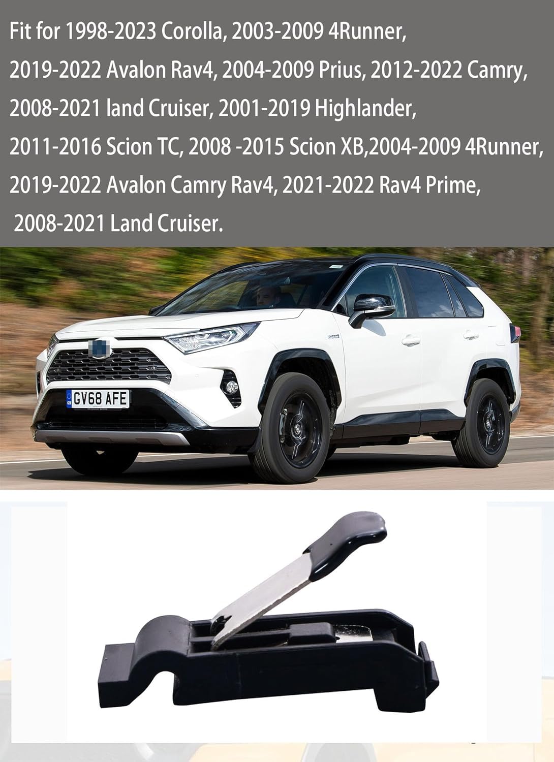 Aazon.co: 2PCS Fuel Door Spring Clip Copatible With Toyota 2019-2022 RAV4 Avalon Cary 2004 - View #10