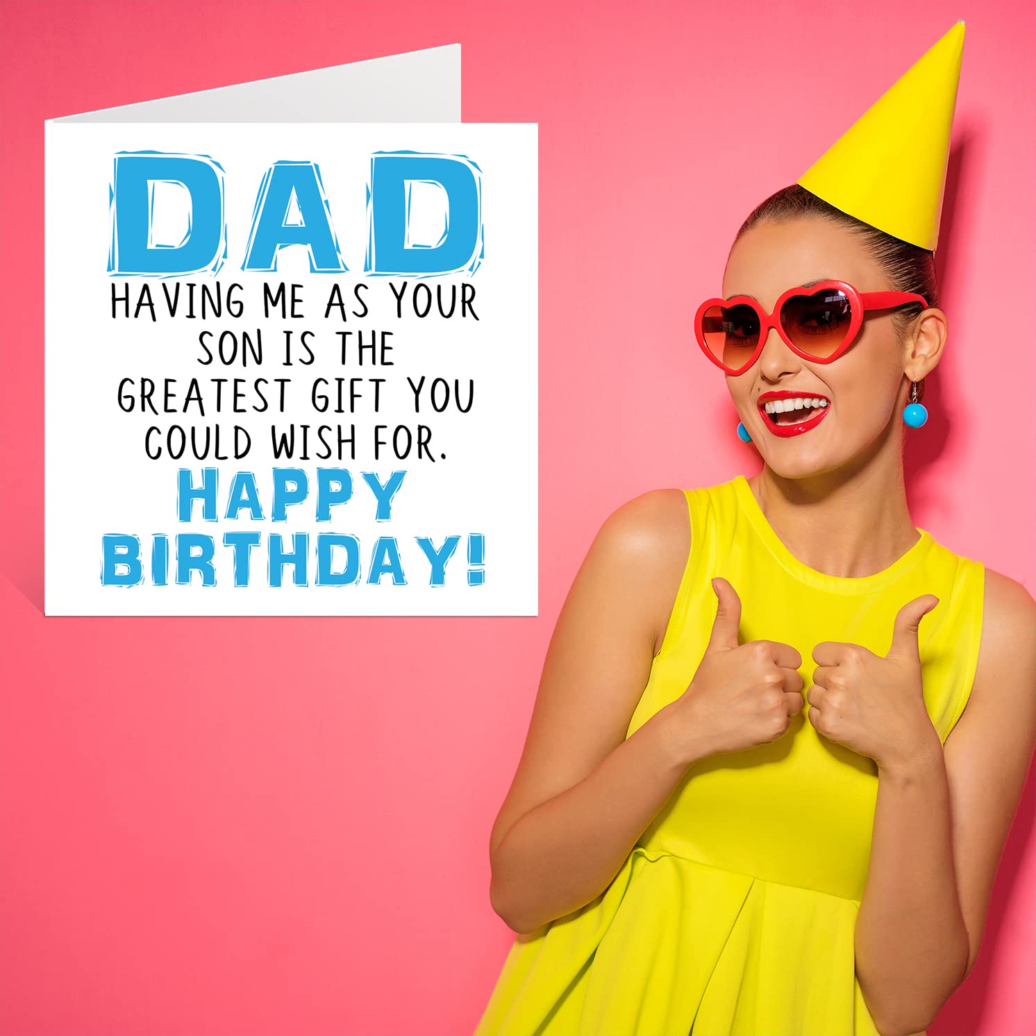 Funny Birthday Cards For Dad Having Me As Your Son | Desertcart Seychelles, image size:1492x1492