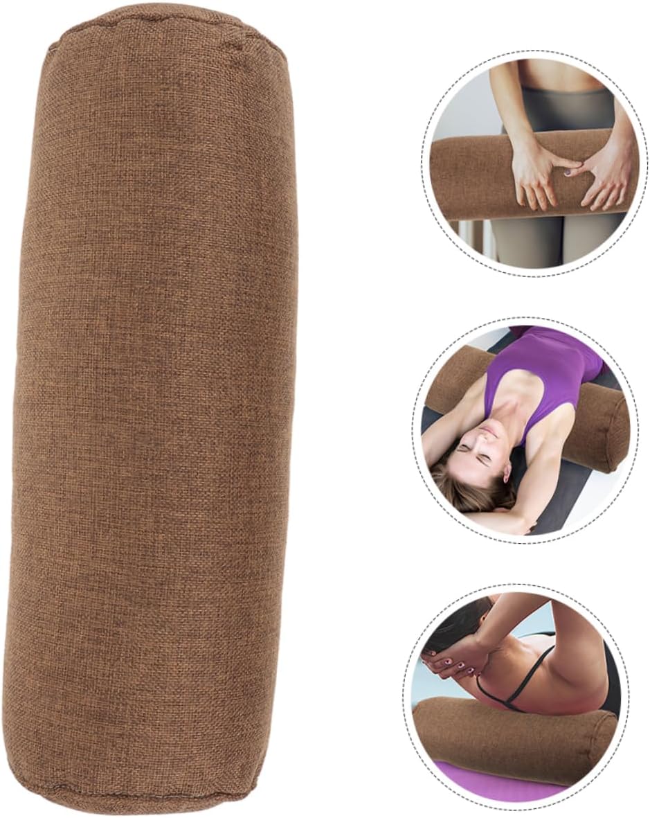Yoga Lumbar Pillow High Density Cotton Pillow for Supportive Yoga Meditation and Travel Versatile Multi Purpose Use as Leg and Backrest Cushion