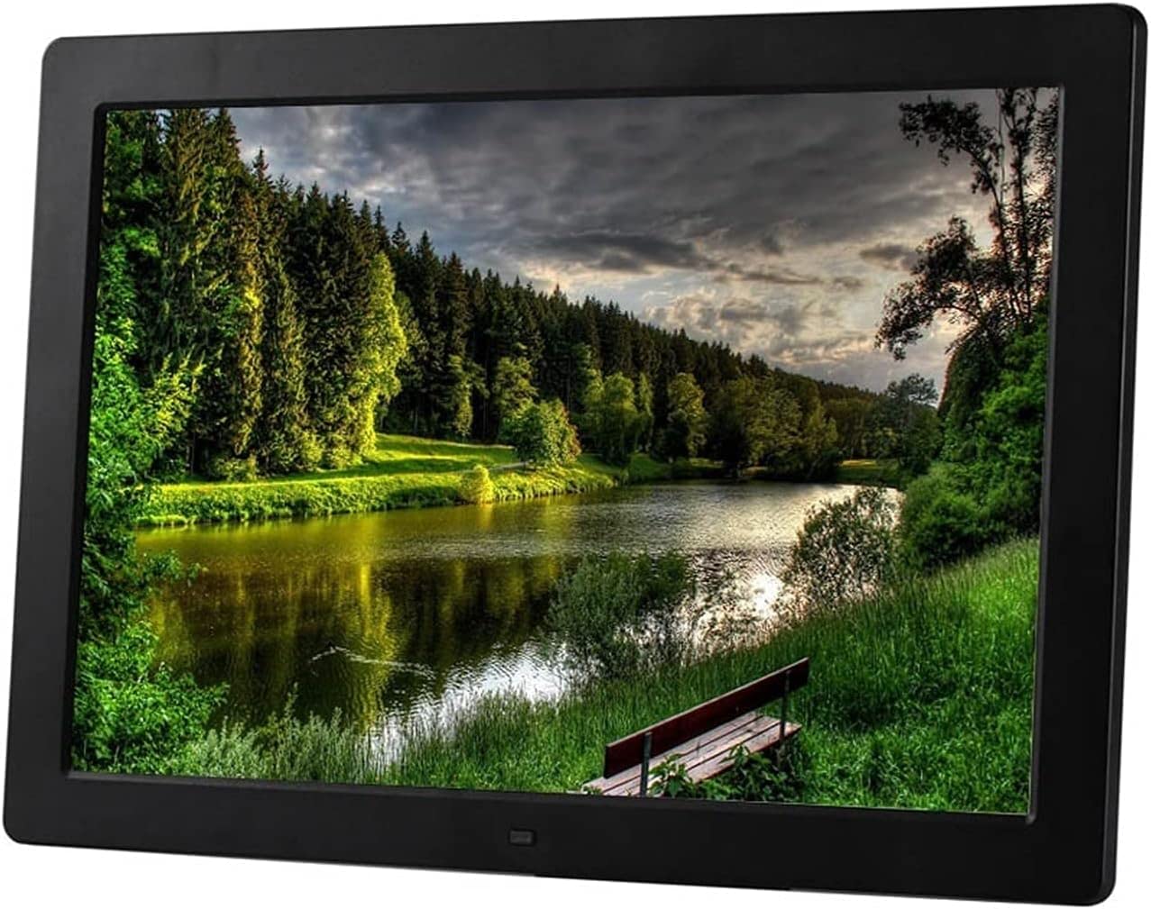 Marco de fotos digital 15 pulgadas para decorar el salón con tus videos de viajes en familia