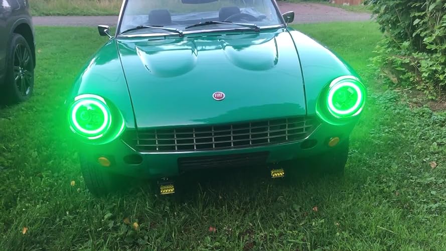 Shkalacar Faro LED Rotondo 7 Pollici Per Jeep Wrangler JK TJ LJ CJ Hummer H1 - 140W 14000LM, Con DRL Blu/rosso/verde, Indicatore E Abbaglianti