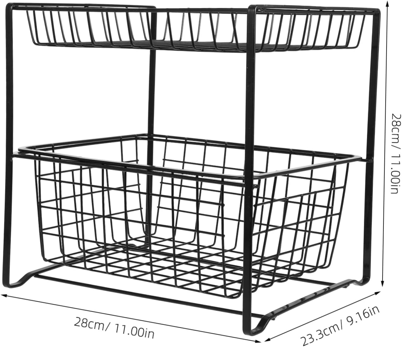 Under Sink Organizer Shelf Multi Functional Bathroom Storage Rack Shelf for Kitchen and Bathroom Essentials Assembly Sturdy