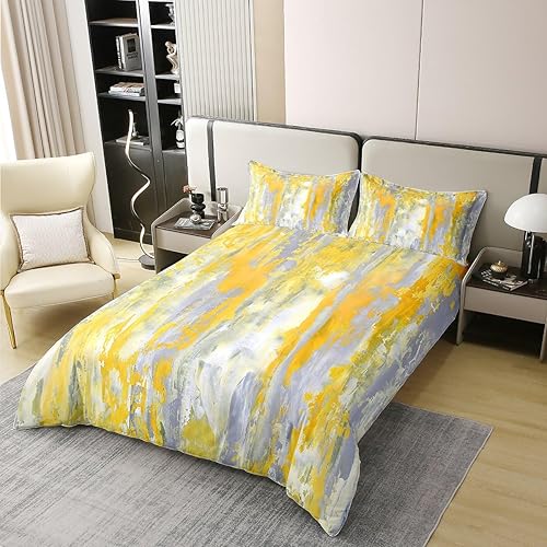 Miniatura 2 de Erosebridal Juego de funda de edredón 100 % algodón con diseño de acuarela arcoíris para niños y niñas, funda de edredón de teñido anudado