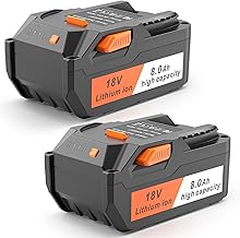 TREE.NB Upgraded 8.0Ah Replacement for Ridgid 18V Battery Ultra-High Capacity Compatible with Ridgid 18Volt Battery R840083 R840085 R840086 R840087 R840089 AC840085 AC840086 AC840087P AC840089 2Pack