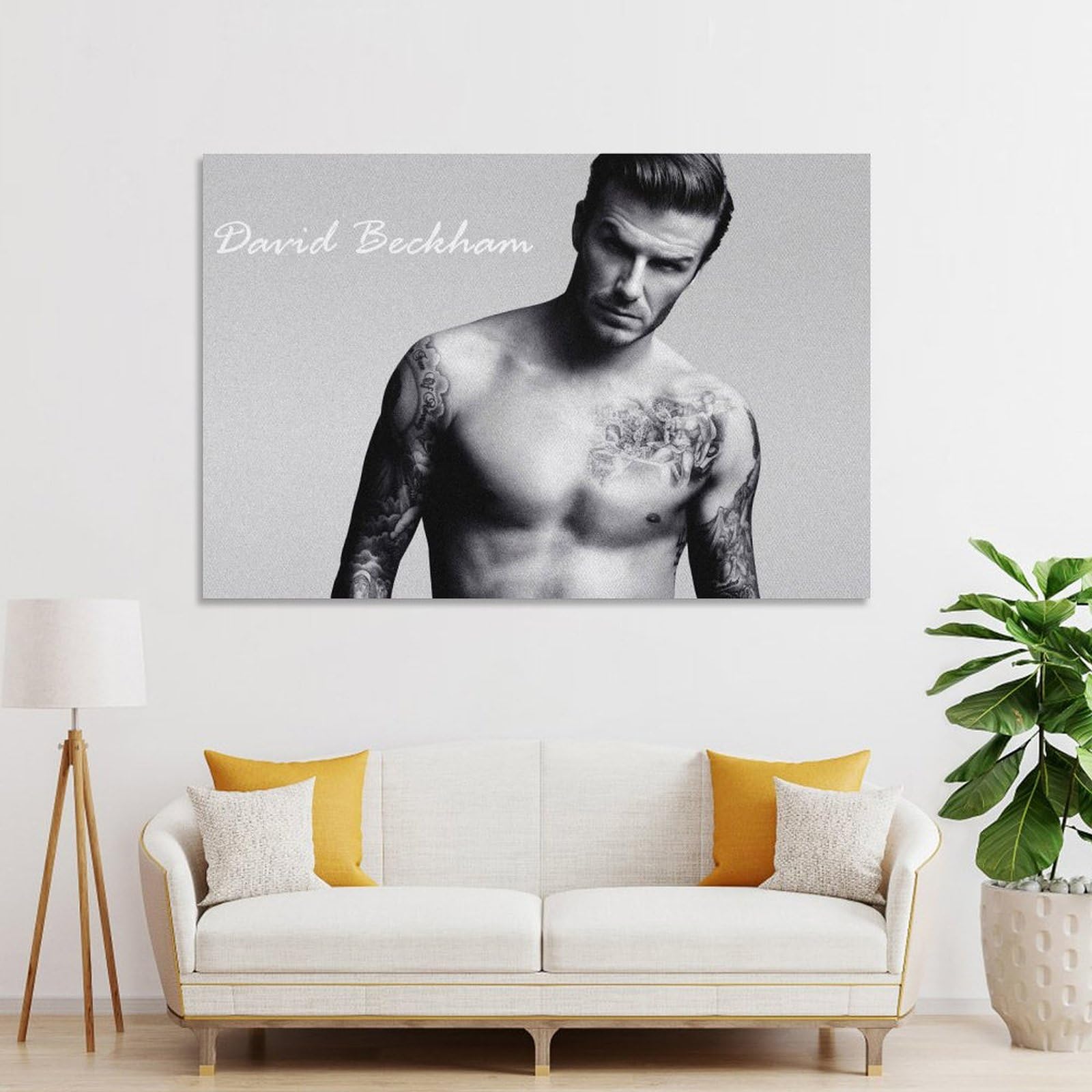Amazon.co.jp: サッカー選手 デビッド・ベッカム キャンバスアート