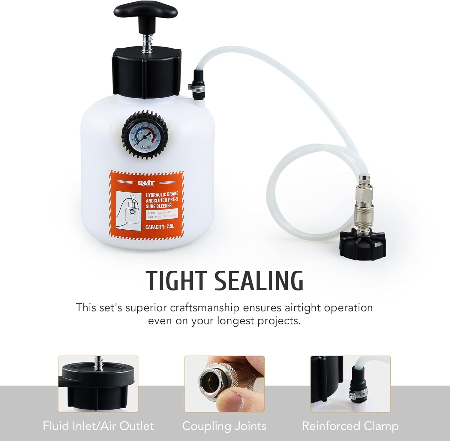 Buy Orion Motor Tech Brake Pressure Bleeder, European Brake Bleeder