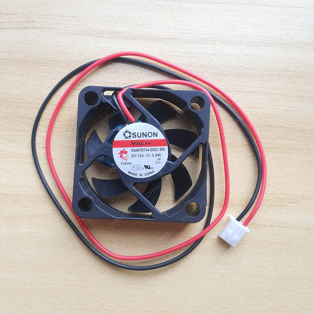 CYRMZAY Compatible for SUNON HA40101V4-000C-999 DC12V 0.8W 4CM 40 * 40 * 10MM 2Pin Cooling Fan