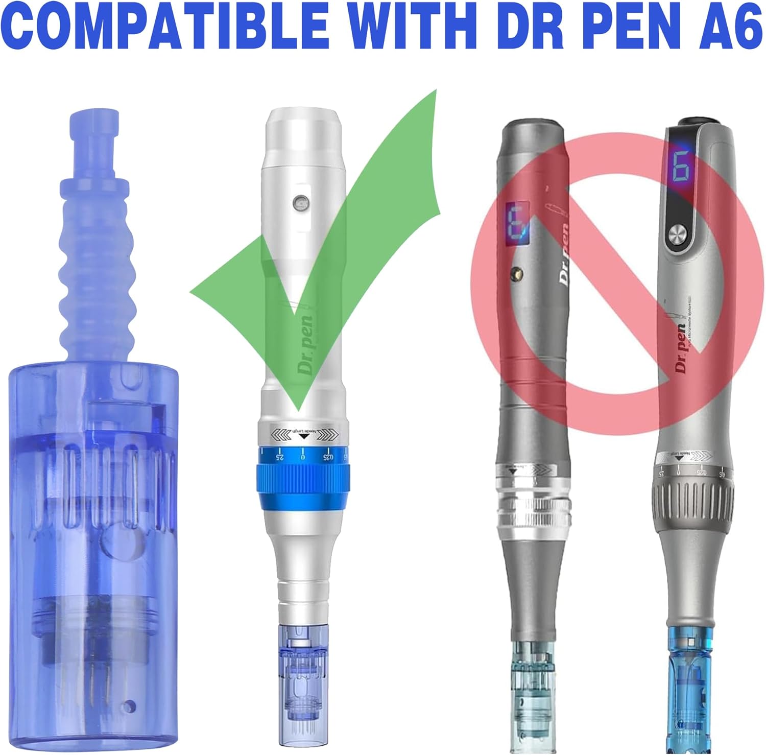 Microneedling Pen Cartridges for Dr Pen A6 N2 M5 M7, Easy-to-Use 0.25 mm for Home Use (24 Pin, 20PCS) - Image 3