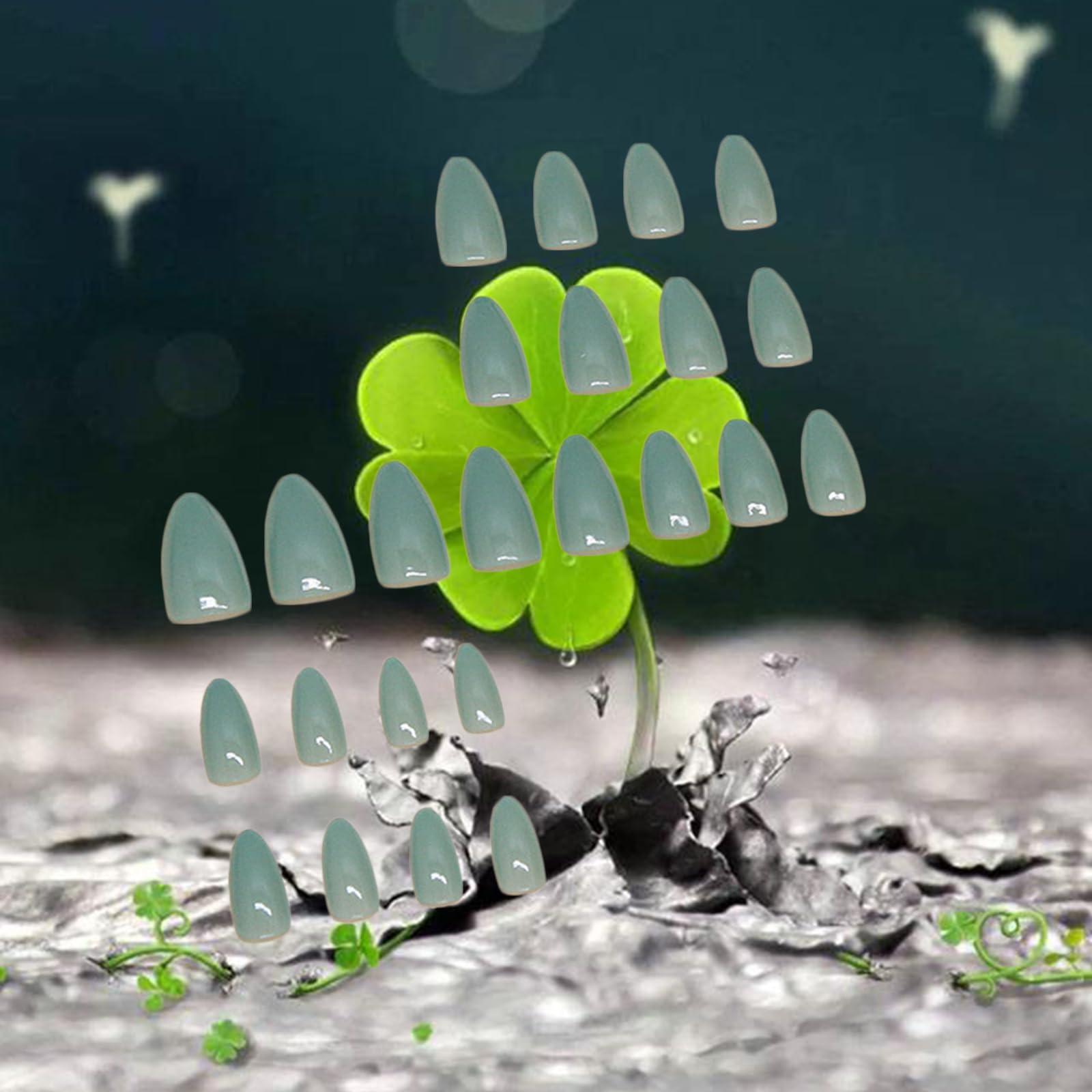 Halloween Bat Press on Nails for DIY Manicure Glossy Purple French Tips 24Pcs Acrylic Medium Almond False Nails Gel Glue on Nails Evil Bats Fake Nails Stick on Nails for Women Girls French Tips Design: Design 16