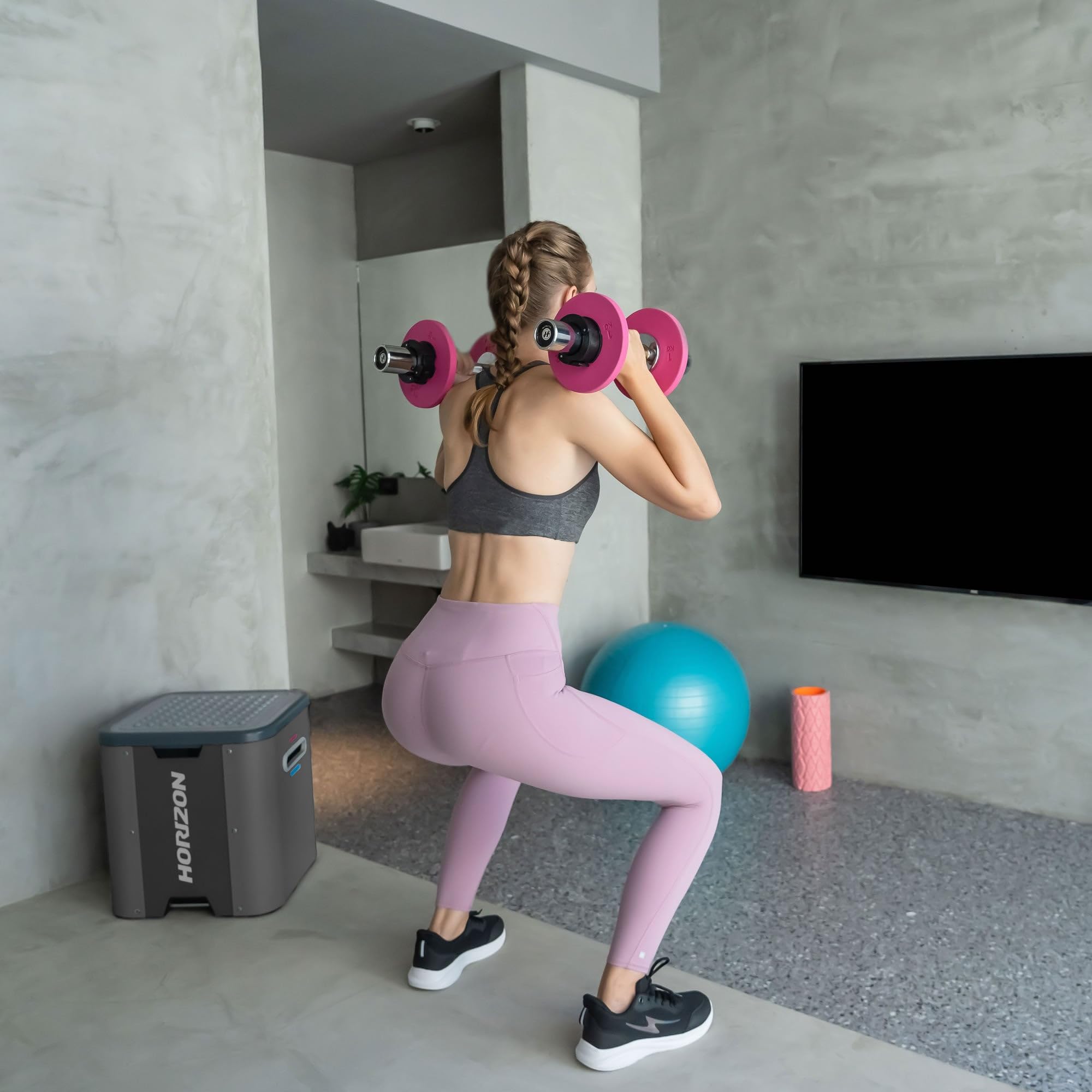 Horizon Fitness Cube/Hantelbank für vielseitige Trainingsmöglichkeiten