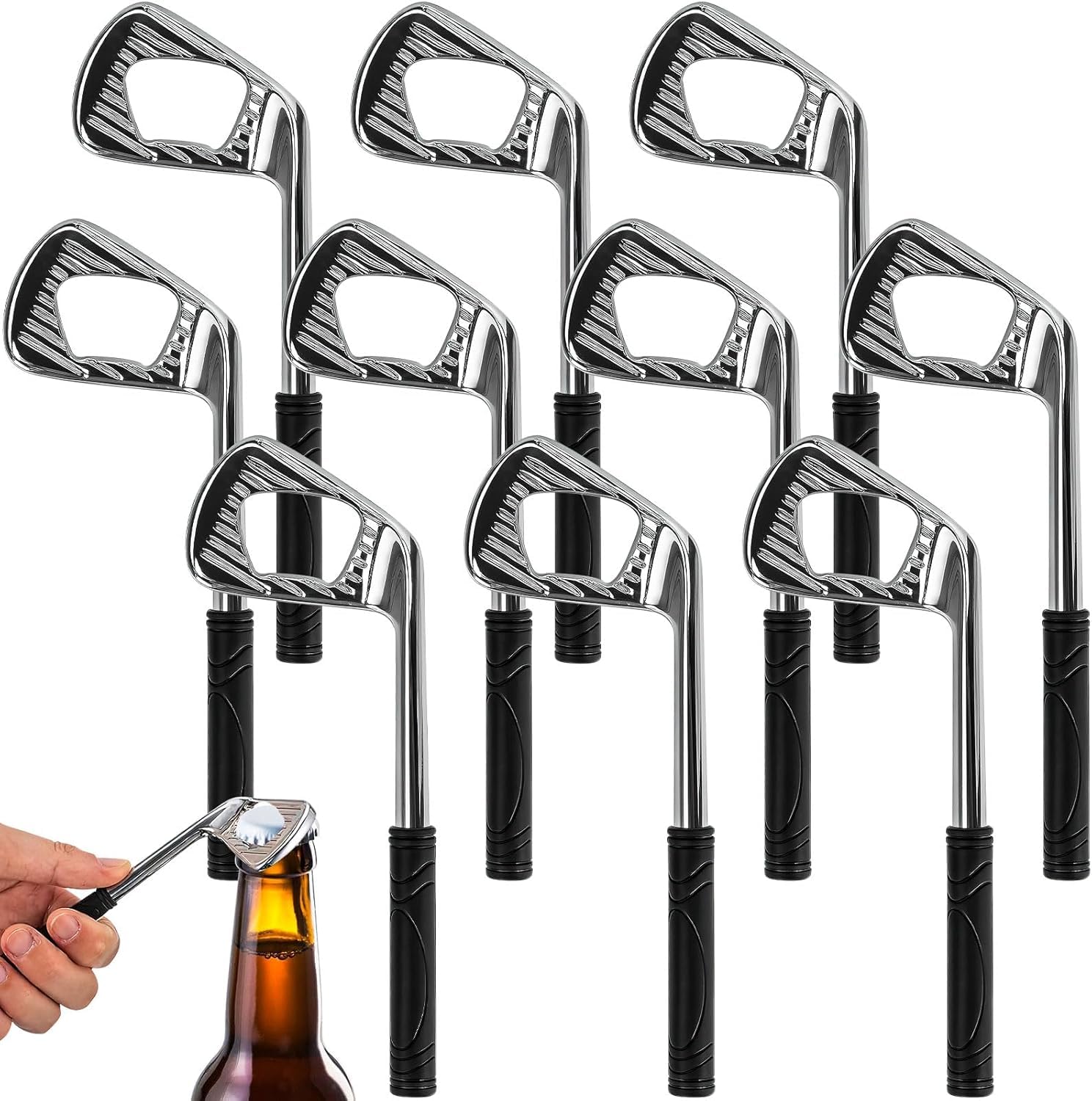 Décapsuleur pour golfeurs argenté : l'accessoire idéal pour vos enterrements de vie de célibataire