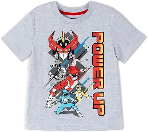 Miniatura 2 de Power Rangers Paquete de 2 camisetas Ranger rosas y amarillas, para niños pequeños y grandes