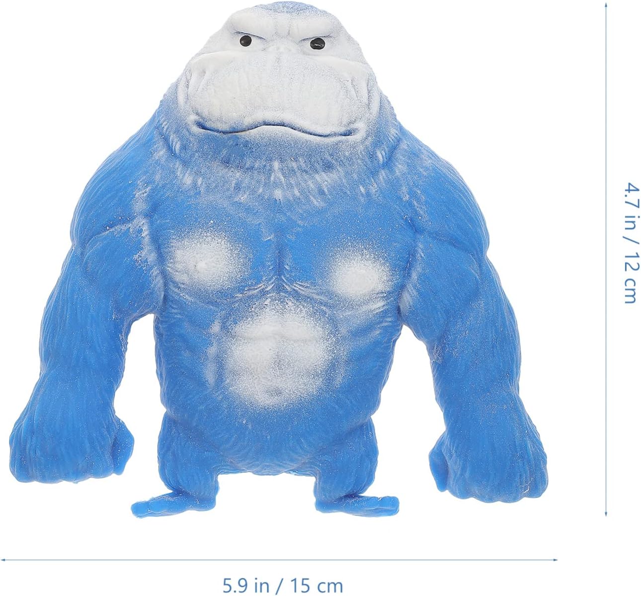 Squishy Monkey Stretch Gorilla Elastic Squeeze Monkey Toy Gorilla Toy Anime Figure for Party Goodie Bag Blue