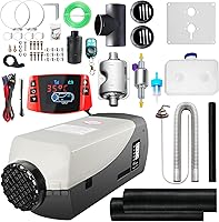 Vista 11 de WAYSKA - Calentador de aire diésel de 12 V, 3.9 galones, 8 kW, silenciador, calentador de estacionamiento diésel con termostato LCD y control remoto