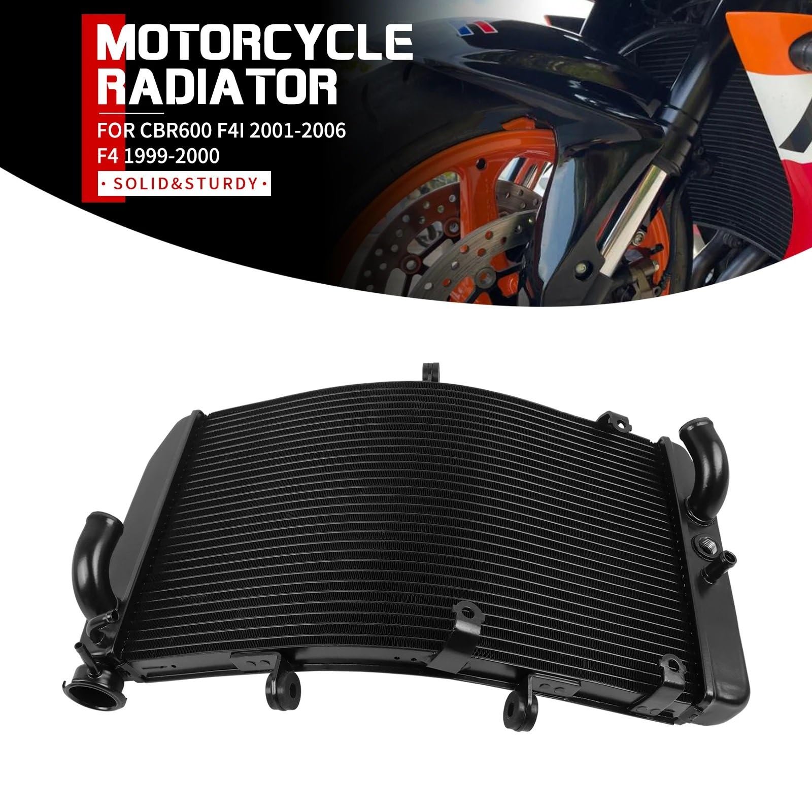Zestaw intercooler CBR600 F4I CBR 600 F4 2001-2005 | 2006 1999-2000 Aluminium Chłodnica silnika
