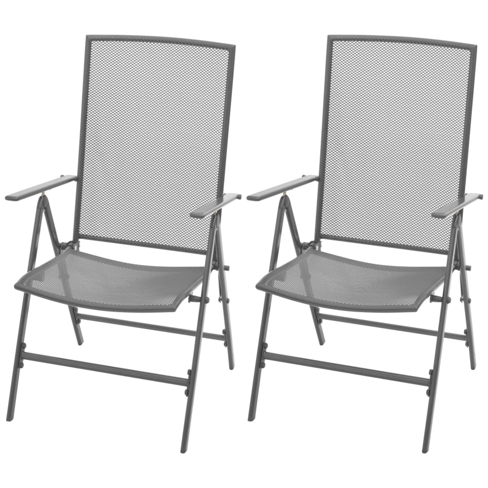 Chaise de jardin Mogou en acier de haute qualite | Design epure gris nu rigide