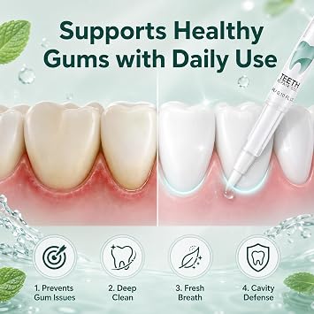 Cureend Teeth Repair Gel, Gum Treatment & Whitening Pen Essence, 2Pcs