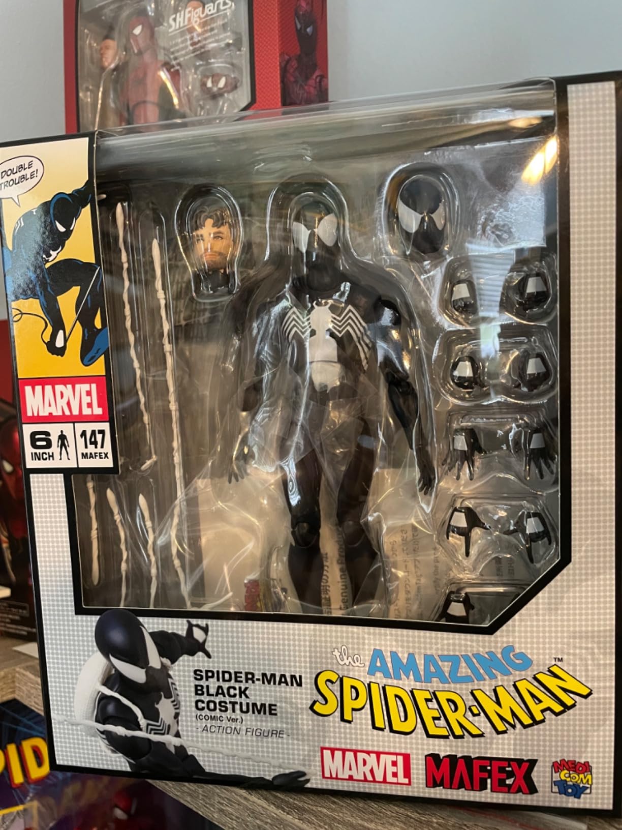 MAFEX No.147 SPIDER-MAN BLACK COSTUME Spider-Man Romania | Ubuy