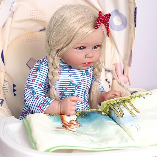 Miniatura 2 de JIZHI Muñecas de bebé Reborn realistas de 18 pulgadas muñecas de bebé realistas de la vida real muñecas de bebé niña Stella con caja de regalo para