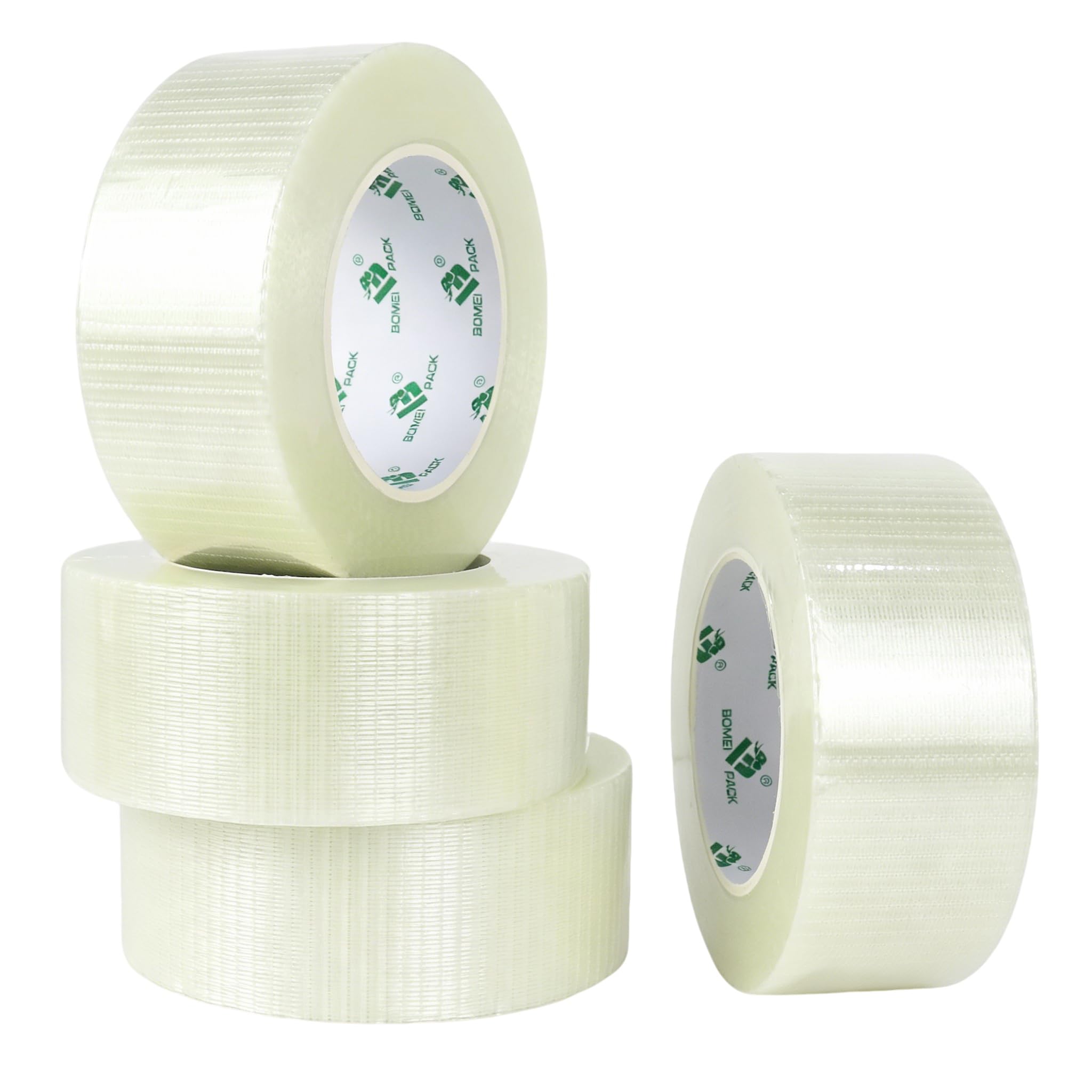 BOMEI PACK Cinta de fibra de vidrio de rejilla 50mm40m (4 Rolls)