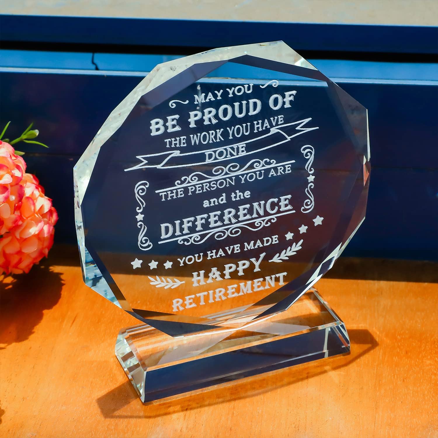 Movdyka Retirement Plaque Ideas for Women Men - Happy Retirement Glass Gifts for Coworkers Teacher Nurse Boss Mom Grandparents Friends - Image 7