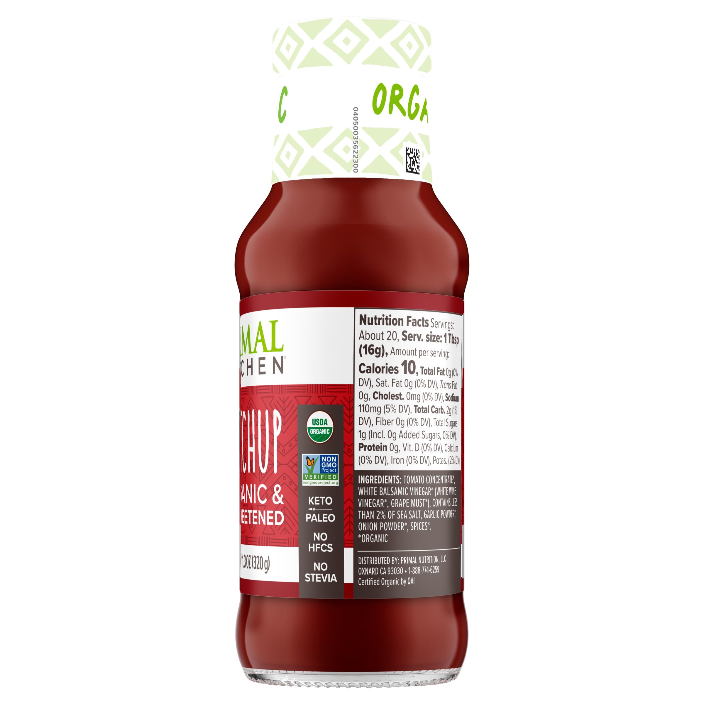 Primal Kitchen Ketchup Unsweetened, 11.3 oz