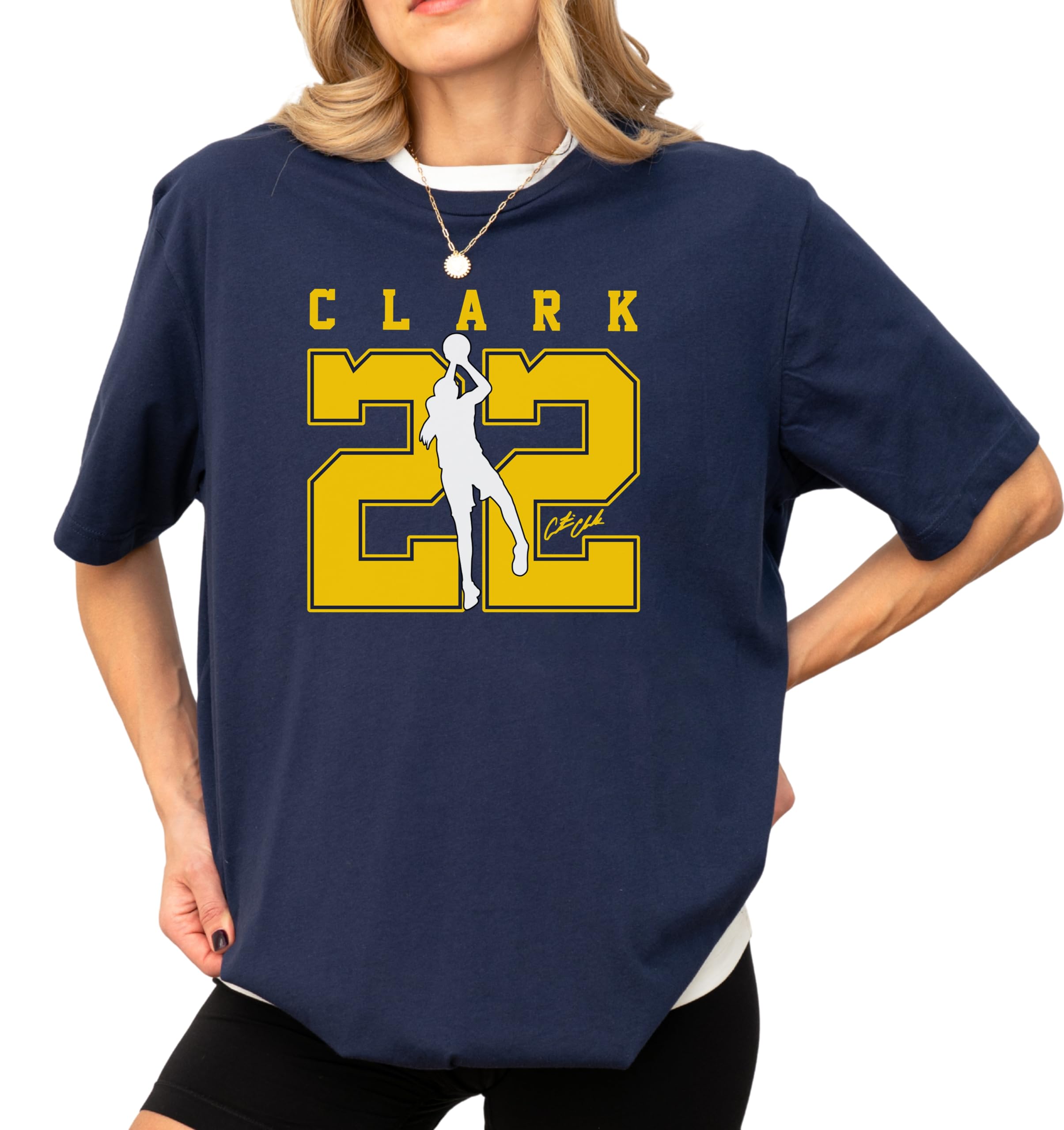 Caitlin Clark #22 T-Shirt | Indiana Pro Basketball Fan Apparel | Shooting Silhouette Graphic Tee for Men & Women