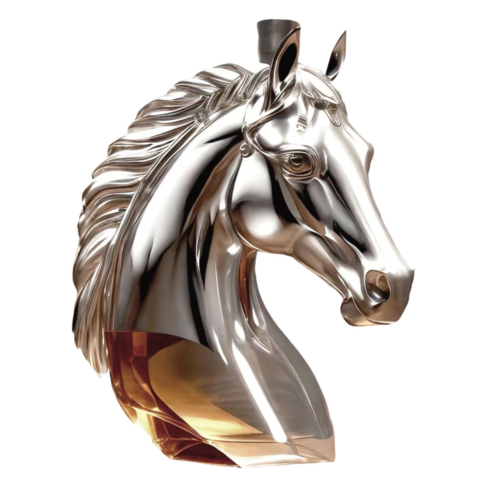 ZWWAAZHF Horse Head Shape Whiskeys Decanter Alcohols Container Novelty Glass Liquor Bottle Humorous Drinking Accessories Horse Head Shaped Whiskeys Decanter