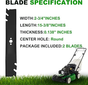 2PCS 20122P Mower Blades for Toro TimeMaster 30 116-6358-03 | 116-6358-03 Lawn Mower Blades Fit for Toro 21199 21199HD 21220 21491T 22215 21491 22225 21810 21811 30in Lawn Mower