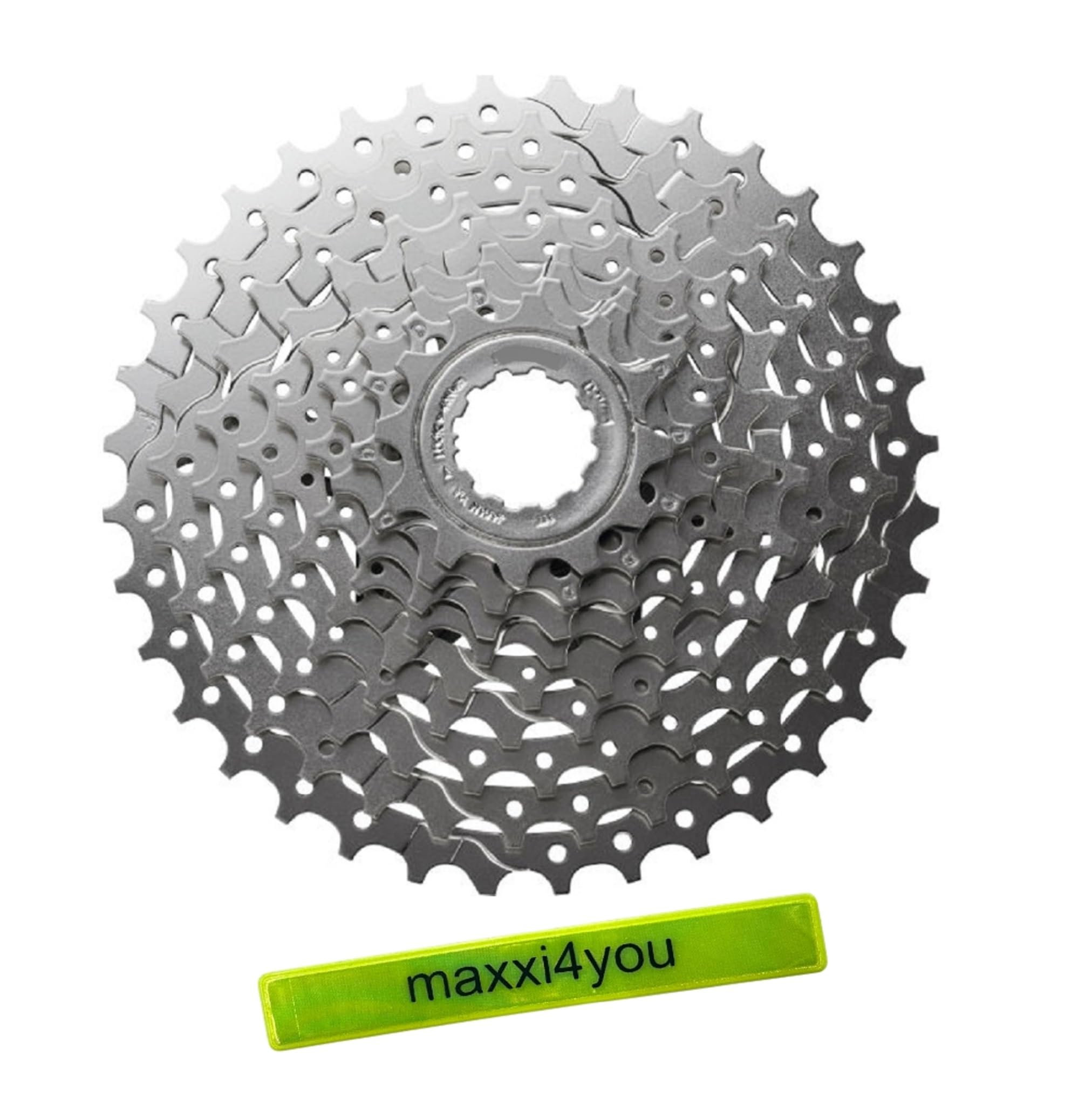 maxxi4you Shimano Alivio Kassetten CS-HG400 9-Fach 11-28 Zähne inkl Reflexband