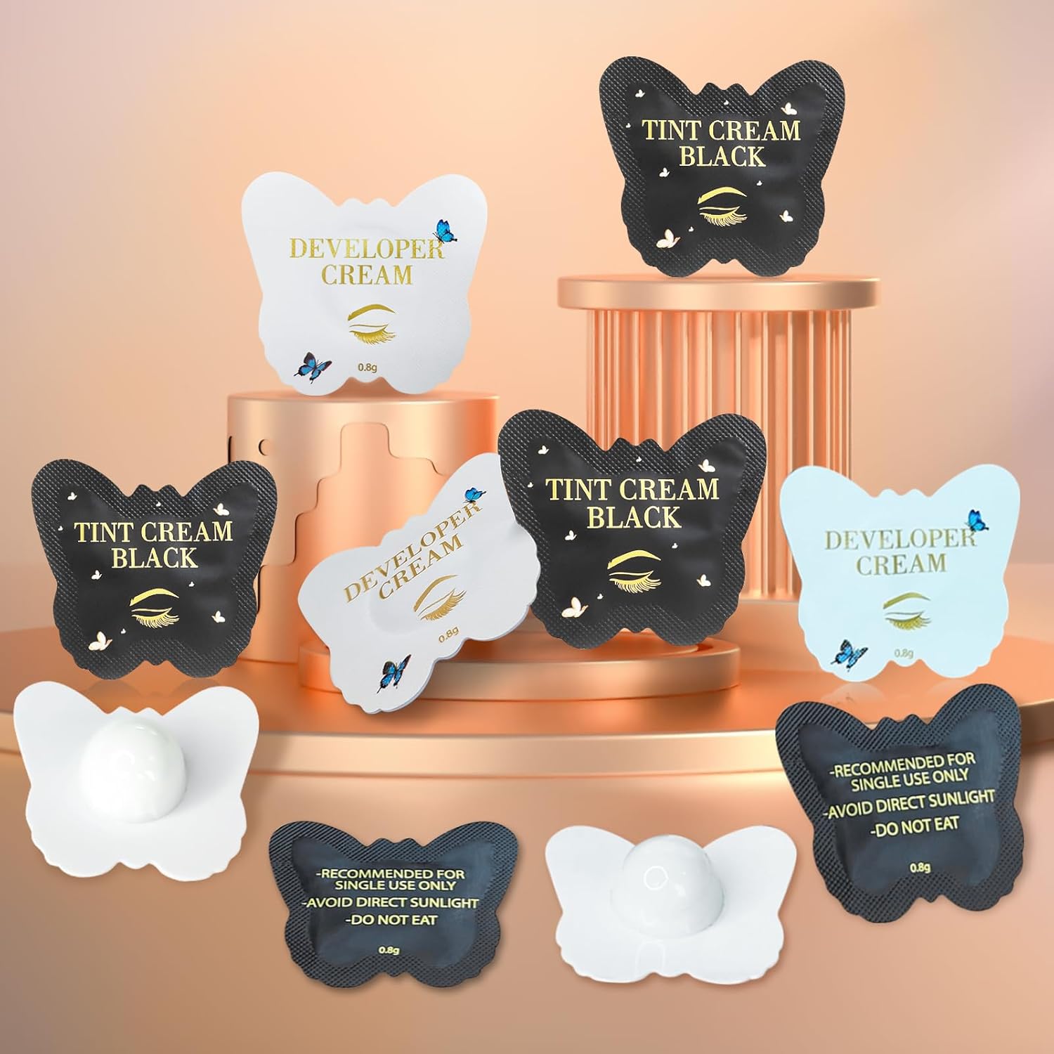 Eyelash Dye Kit Black Instant Lash Tint Natural Voluminous Coloring for Eyelash Tint with Complete Tools for Salon Grade Home DIY Eyelash Dye Kit Black Instant Lash Tint Natural Voluminous Coloring for Eyelash Tint with Complete Tools for Salon Grade Home DIY