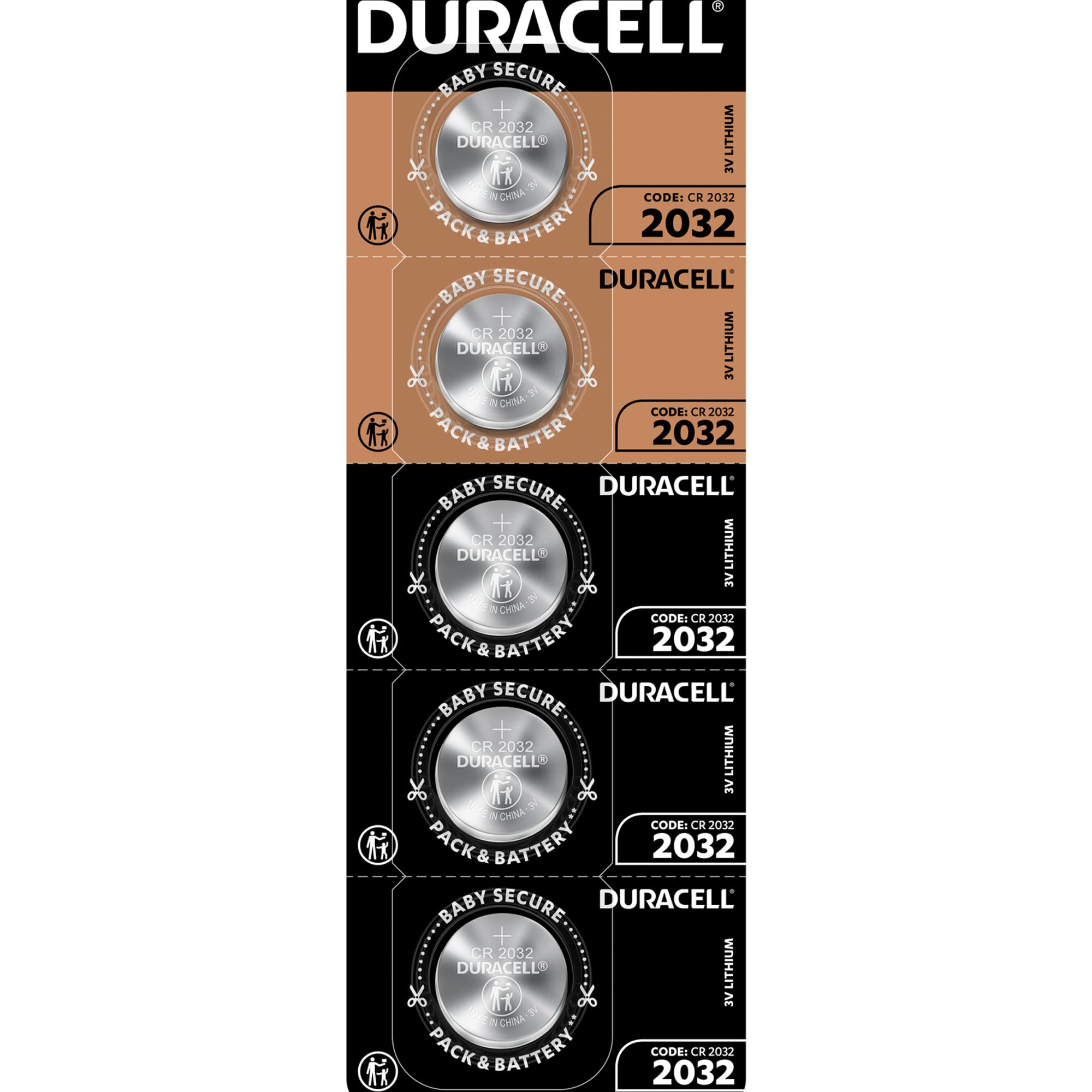 Duracell Specialty 2032 +​50% more power - Blister de 5 Pilas de litio CR2032