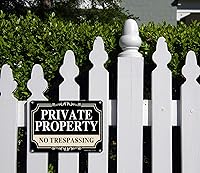 Vista 5 de Paquete de 2 letreros de metal de aluminio libre de óxido de 10 x 7 pulgadas, reflectante, resistente a la decoloración, protección UV, resistente a