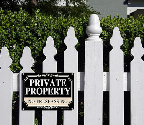 Miniatura 5 de Paquete de 2 letreros de metal de aluminio libre de óxido de 10 x 7 pulgadas, reflectante, resistente a la decoloración, protección UV, resistente a