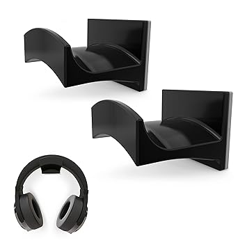 Brainwavz Cradle Large - 2PK - Headphone Stand Holder, Universal Hanger for Sennheiser, Sony, Bose, Beats, AKG, Audio-Technica, Gaming Controller, Cables, Gamepad & Other Gaming Accessories Hook
