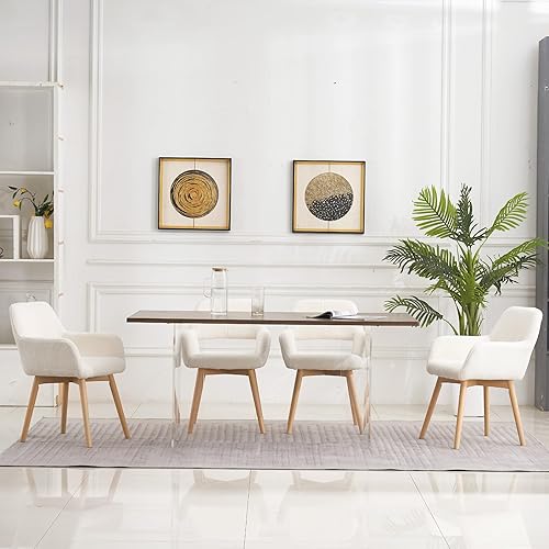 Miniatura 8 de Juego de 4, 2 y 6 sillas modernas, cómodas, decorativas, tapizadas en tela para cocina, comedor, sala, dormitorios, sala de espera, de escritorio