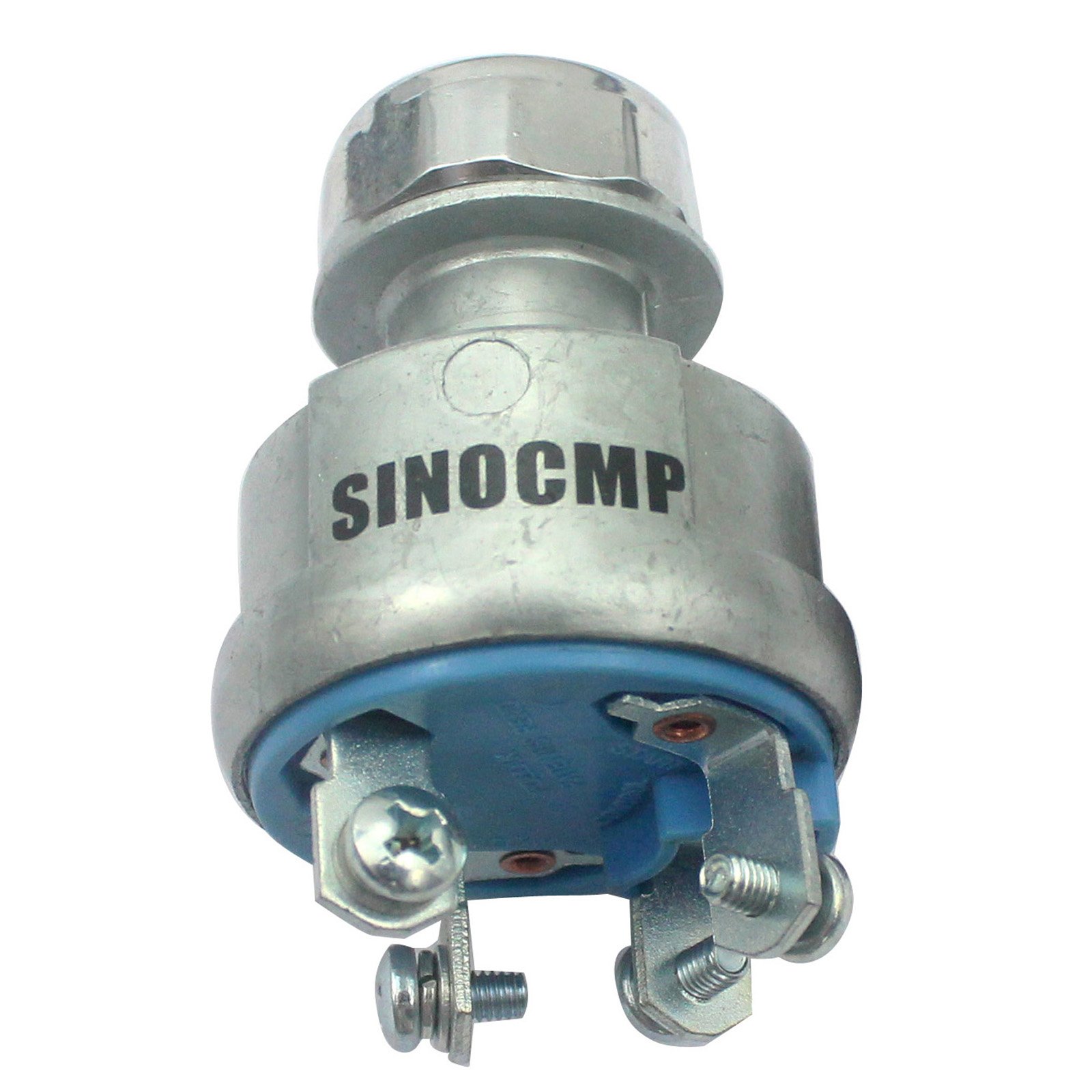 9G-7641 9G7641 Small Circle Plug Ignition Switch - SINOCMP Ignition Switch with 2 Keys 4 Lines for E