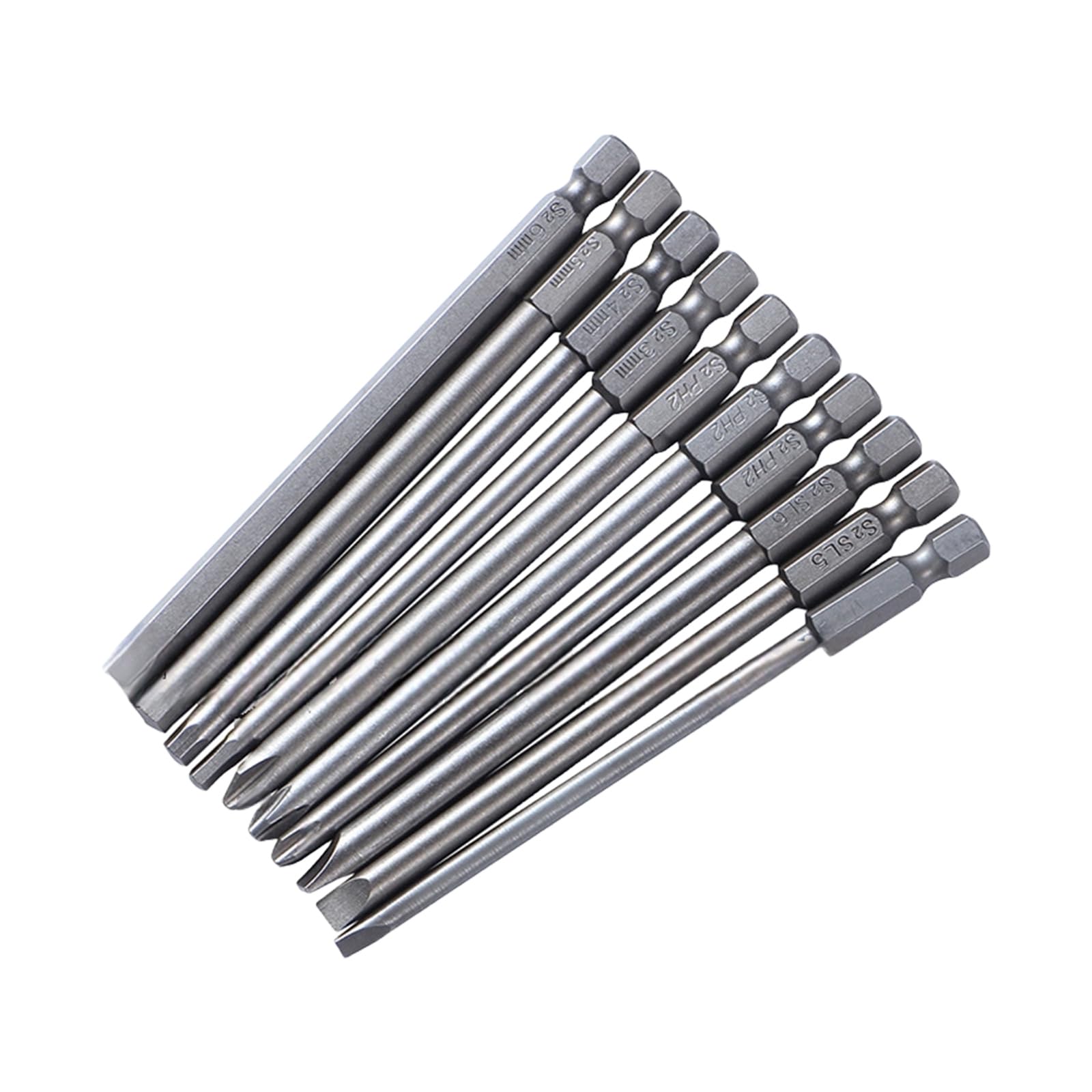 Hdoytxxm 10 In 1 Screwdriver Set Slotted Multifunction Screw Driver Bit Car Electric Drill Accessories Screwdriver Bit