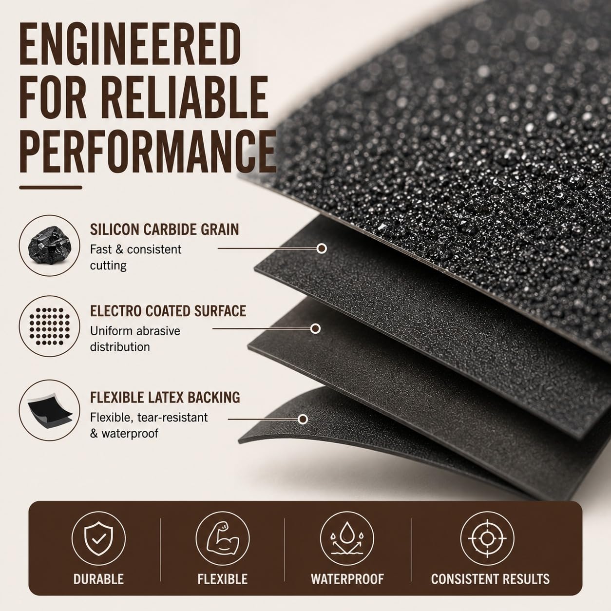 Silicon Carbide Sandpaper - 600-2000 Grit -4