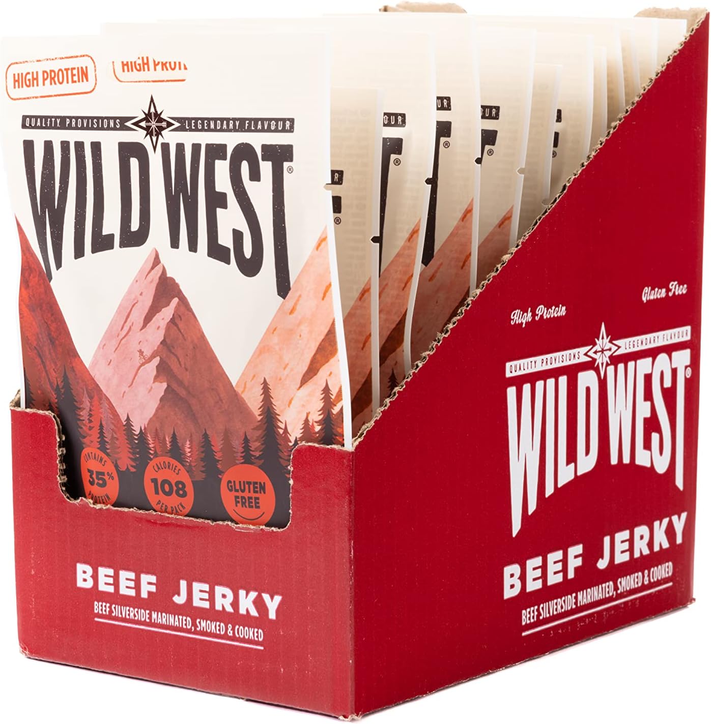 Wild West Original Beef Jerky, 35 g, pack of 12 Amazon.co.uk Grocery