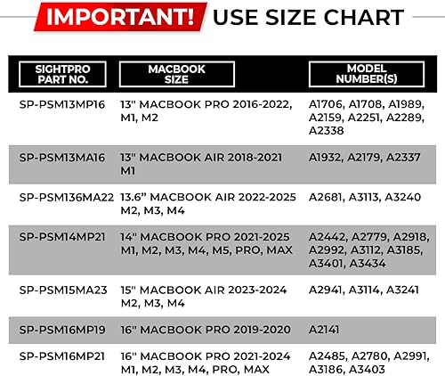 Miniatura 8 de Pantalla magnética de privacidad para MacBook Air de 15 pulgadas (2023-2025, M2, M3, M4), protector y filtro de privacidad extraíble para