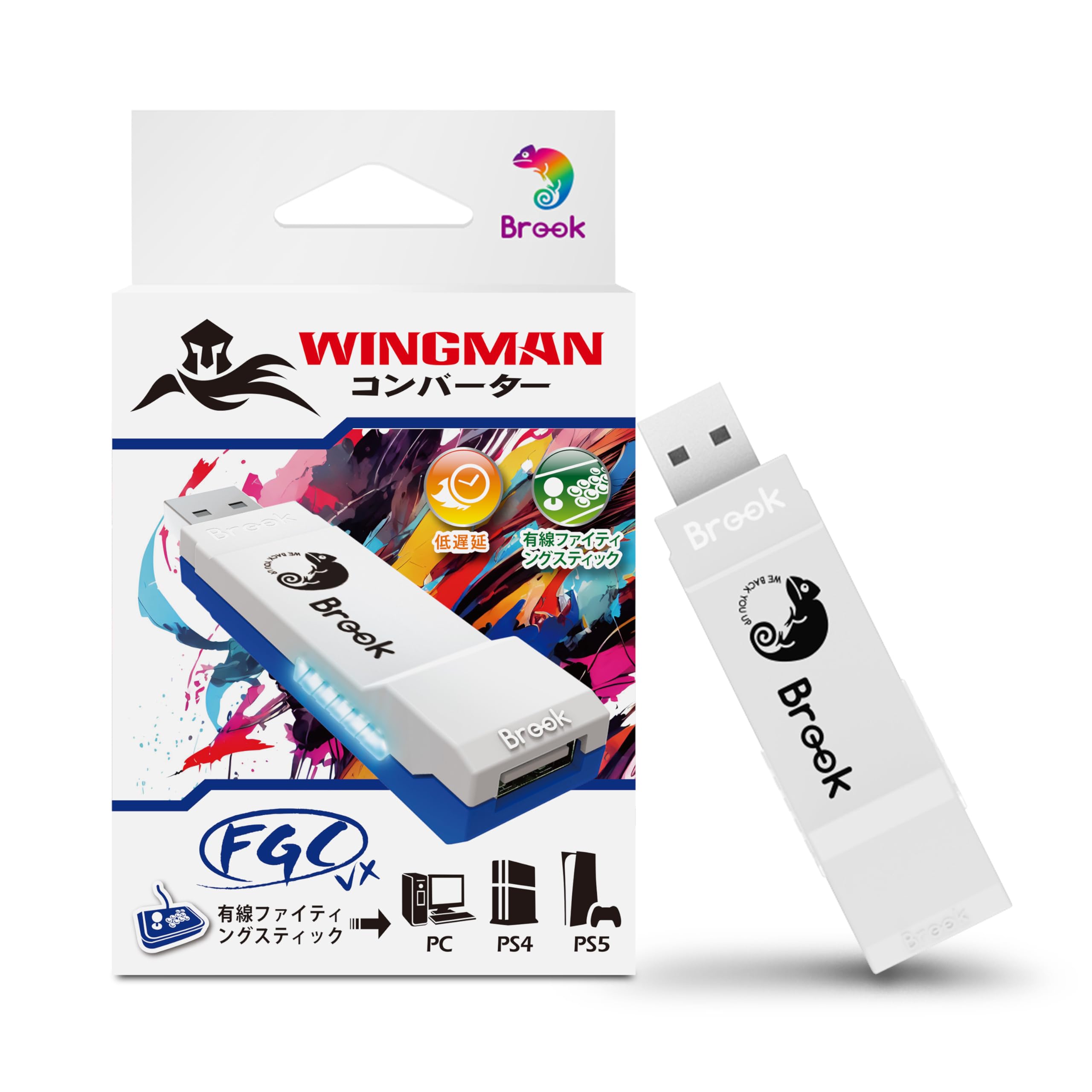 Brook Wingman FGC VX PS5/PS4/PC対応 コンバーター…