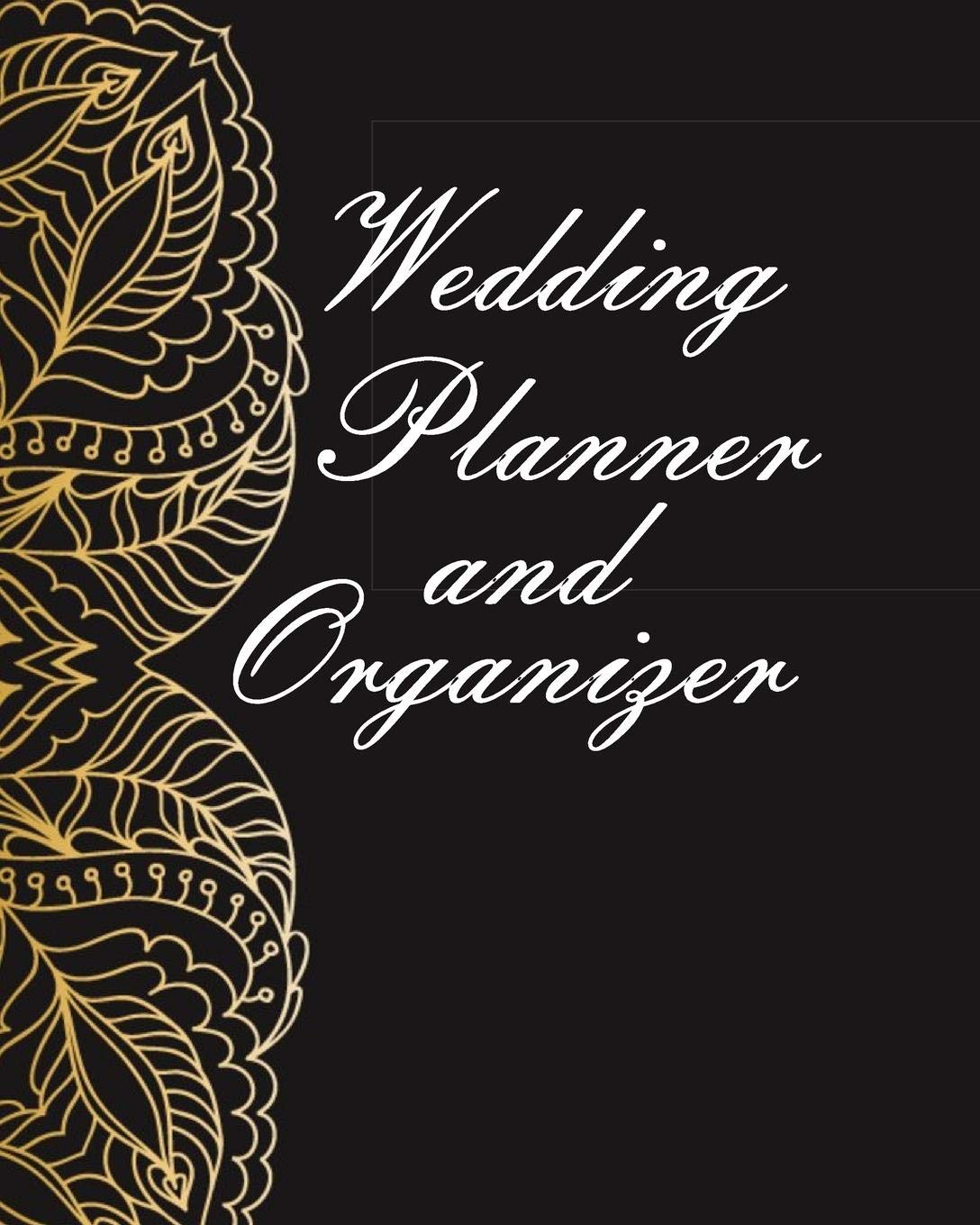 Buy Wedding Planner and Organizer Elegant Black Gold Bride Groom