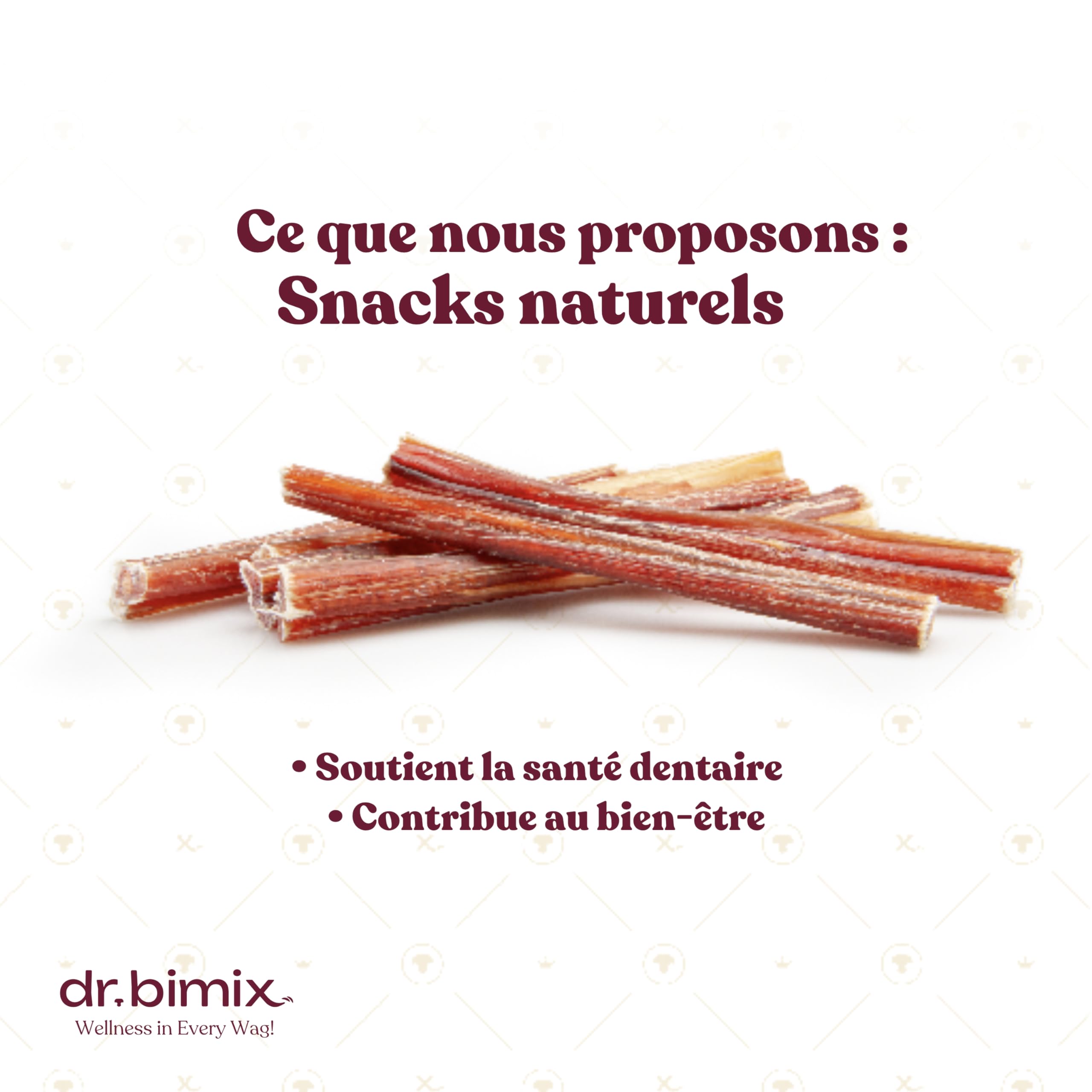 Nerfs de bœuf pour Chiens 15cm – Snack Naturel déshydraté – sans additifs – Friandises à Mâcher pour Chien - Dureté élevée – 450 g (20 pièces) | dr. bimix Bullnerves pour le bien-être des chiens, haute dureté, sans additifs, 1 paquet (20 pièces)