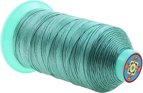 Miniatura 1038 de Mandala Crafts Hilos de coser resistentes de nailon consolidado, hilo para tejer jeans de cuero, hilos de tapicería marina al aire libre, Beige