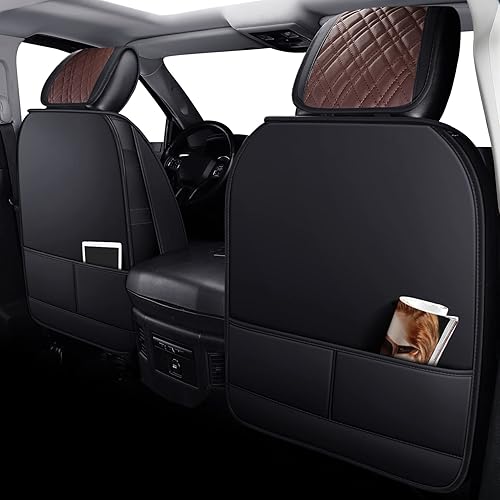 Miniatura 4 de YIERTAI - Fundas de asiento de vehículo compatibles con Dodge Ram 2009-2023, 1500, 2500 y 3500, camioneta pickup, protectores de asiento de cuero